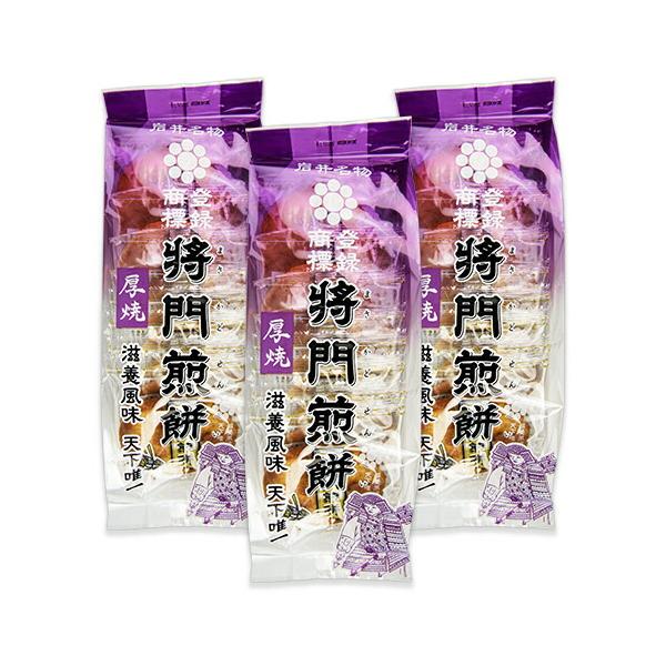 「将門煎餅」は、将門公の名にふさわしいように原材料は特に吟味し、こだわって仕上げています。吟醸された風味の良い優良醤油をタレとして使っています。祖先から伝わる独特の技術を駆使し、１枚１枚“コテがわら”で押さえながら、丁寧に焼き上げています。...