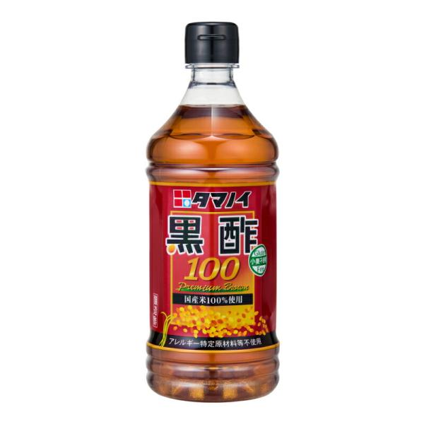 タマノイ酢 黒酢100 500ml【食品 調味料 酢 米酢 効果 レシピ 酢豚 ダイエット 飲み方 国産米100％ 米黒酢 独自ブレンド】 爆買