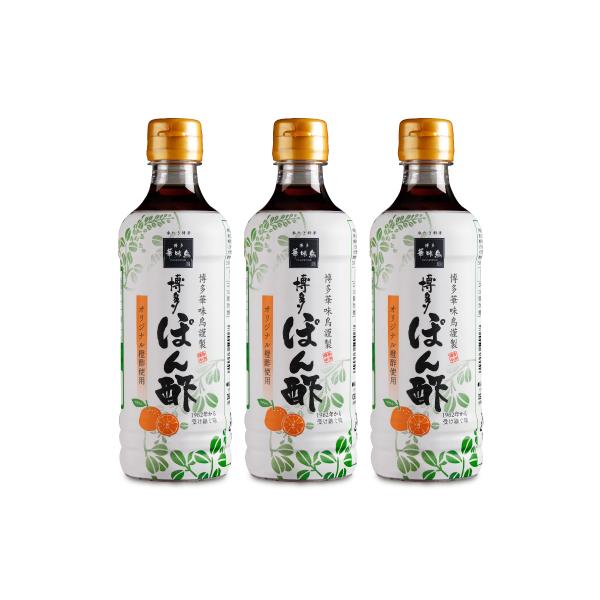 11/25限定で最大2000円OFFクーポンあり トリゼンフーズ 博多華味鳥 博多ぽん酢 360ml × 3本