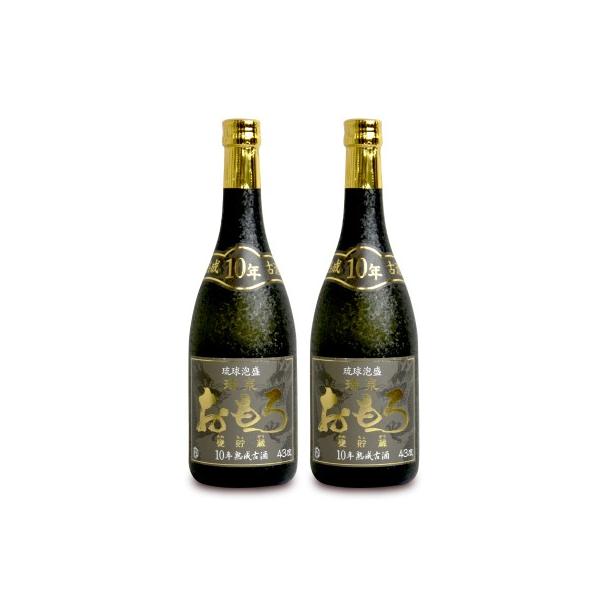 瑞泉酒造 単式 43度 おもろ 10年 古酒 720ml 箱入 × 2本 : にっぽん