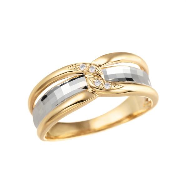 K18イエローゴールド プラチナダイヤモンドリング Lfr103 ジュエリーツツミ 通販 Yahoo ショッピング