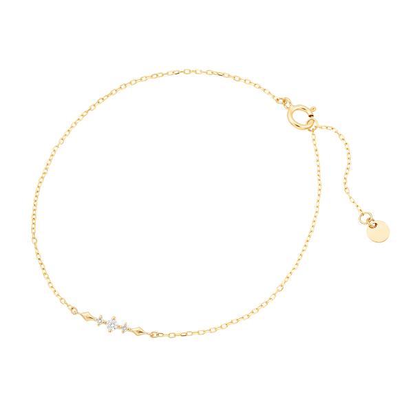 ジュエリーツツミ K10イエローゴールドダイヤモンドブレスレット