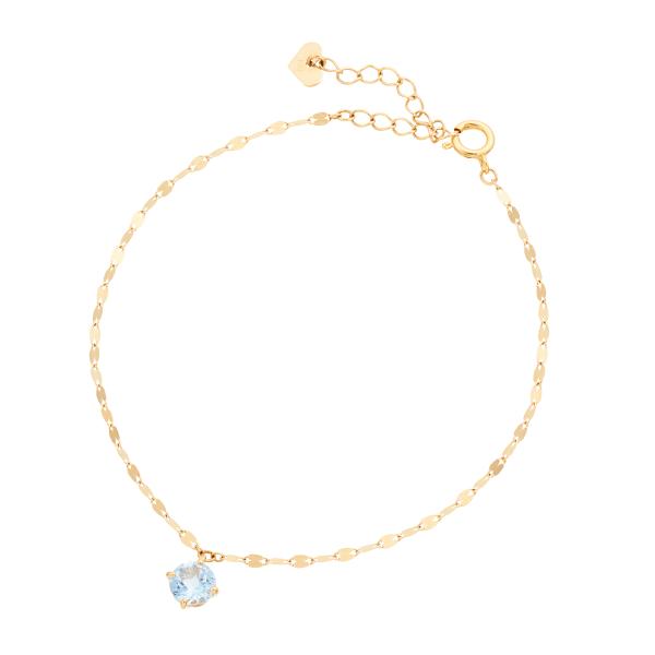 ジュエリーツツミ K10イエローゴールドスカイブルートパーズ