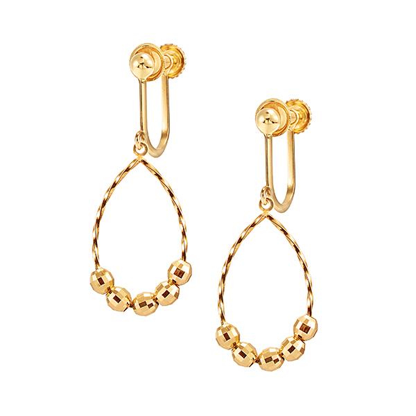 ジュエリーツツミ K18イエローゴールドイヤリング : ジュエリーツツミ