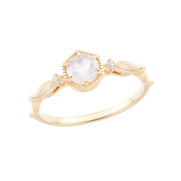 ジュエリーツツミ K10イエローゴールドブルームーンストーン