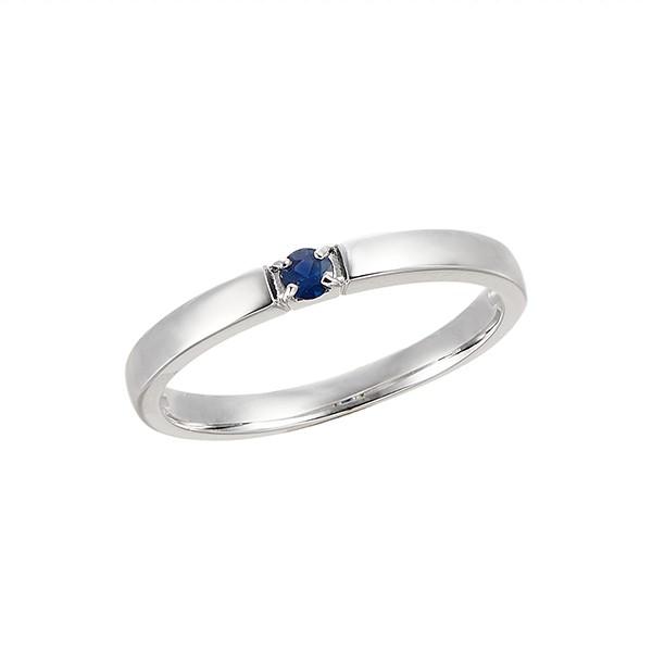 K10ホワイトゴールドサファイアリング（ピンキーリング） :RFR341-001