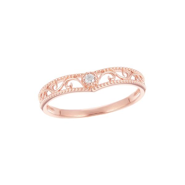 ジュエリーツツミ　K10YGダイヤモンドリング ジュエリーツツミ K10ピンクゴールドダイヤモンドリング（ピンキー