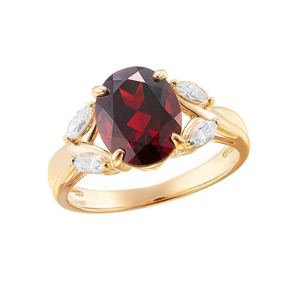 ジュエリーツツミ K10イエローゴールドアルマンダインガーネット