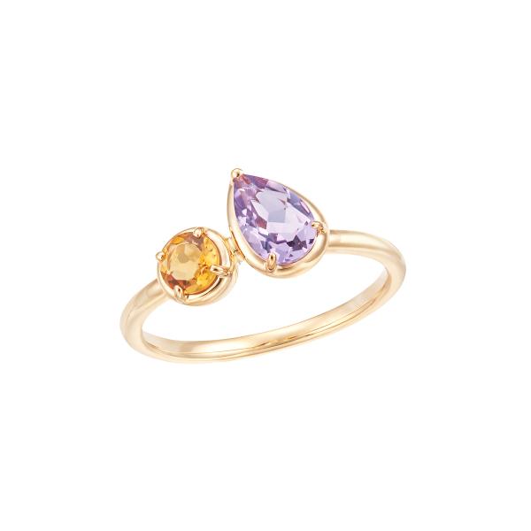 ジュエリーツツミ K10イエローゴールドライトアメシストリング