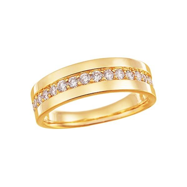 ジュエリーツツミ K18イエローゴールドダイヤモンドリング