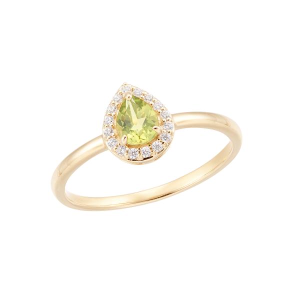 ジュエリーツツミ K10イエローゴールドペリドットリング : ジュエリー