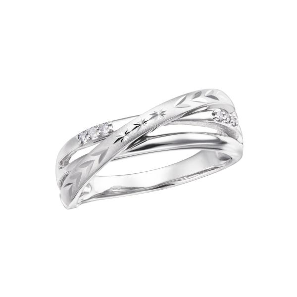 ジュエリーツツミ K10ホワイトゴールドダイヤモンドリング