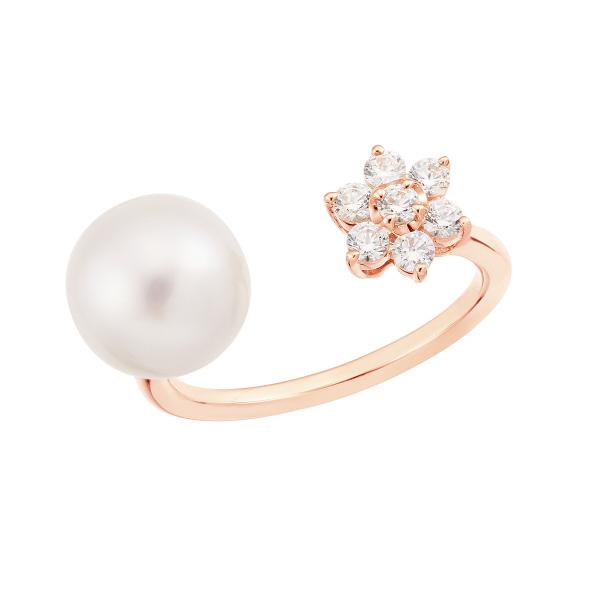 ジュエリーツツミ K10ピンクゴールド淡水パールリング（8.5mm