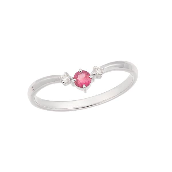 ホワイトゴールドのルビーリング ホワイトゴールド、ダイヤモンド、ルビー リング - Damiani BELLE ÉPOQUE