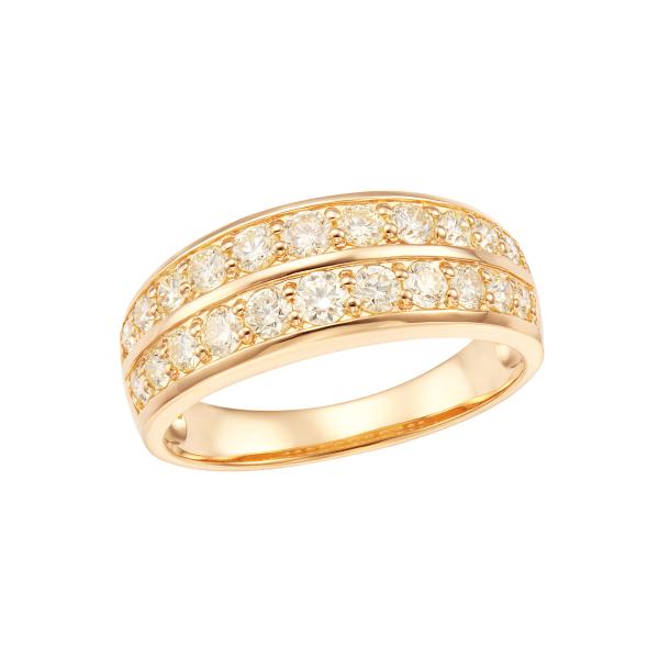 ジュエリーツツミ K18イエローゴールドダイヤモンドリング