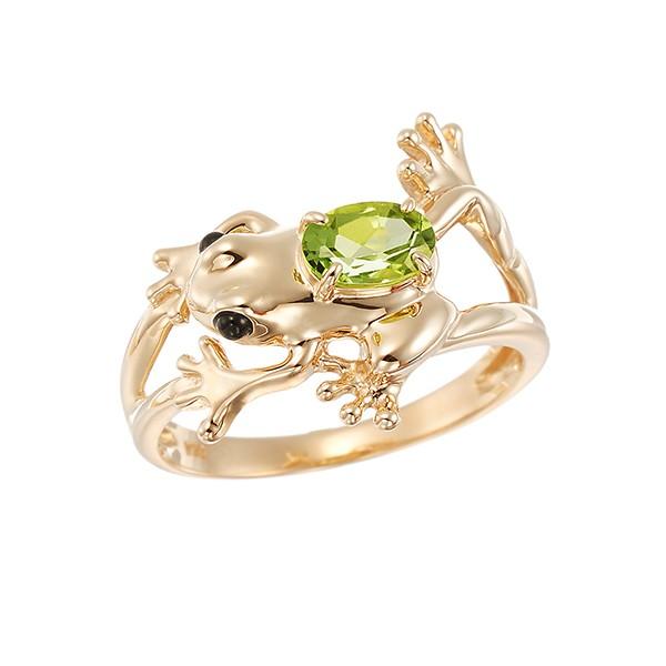 ジュエリーツツミ K10イエローゴールドペリドットリング : ジュエリー
