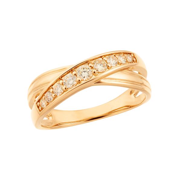 ジュエリーツツミ K18イエローゴールドダイヤモンドリング