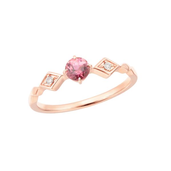 ジュエリーツツミ K10ピンクゴールドピンクトルマリンリング