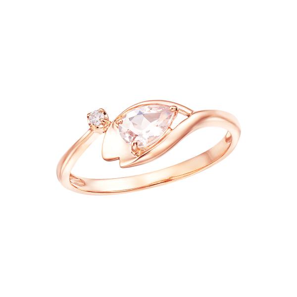 ジュエリーツツミ K10ピンクゴールドモルガナイトリング : ジュエリー