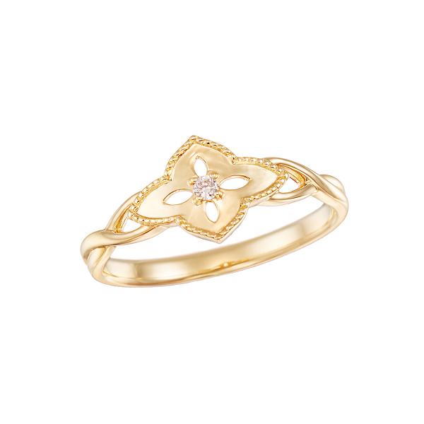 TSUTSUMI K10Wゴールド ダイヤモンドリング K10イエローゴールドダイヤモンドリング(RFR622-001)|TSUTSUMI