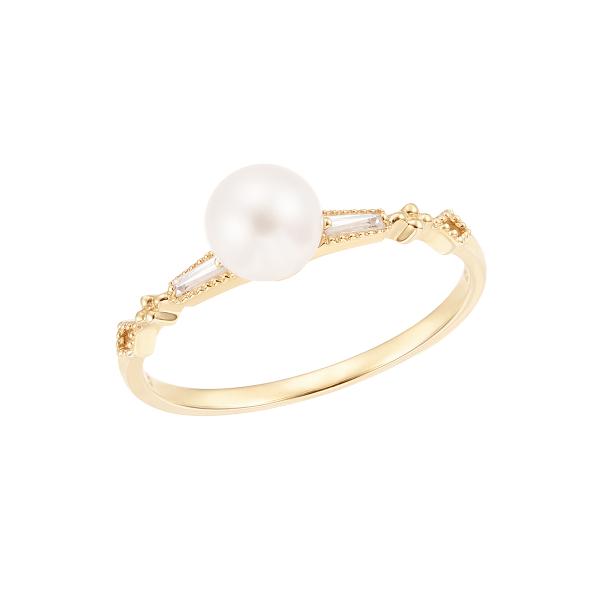 ジュエリーツツミ　パールリング ジュエリーツツミ K10イエローゴールド淡水パールリング（5.5mm