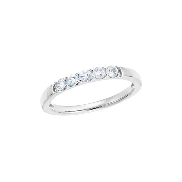 週末セール　Ｋ14ホワイトゴールド　アクアマリンリング　今週末まで K10ホワイトゴールドアクアマリンリング(RFR579-002)|TSUTSUMI