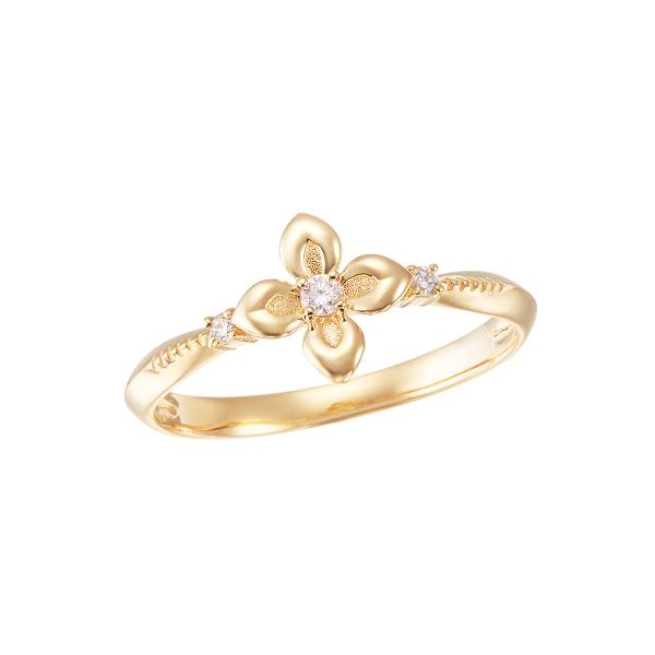 ジュエリーツツミ K10イエローゴールドダイヤモンドリング