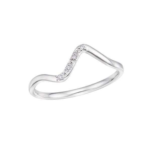 ジュエリーツツミ K10ホワイトゴールドダイヤモンドリング