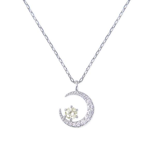 ジュエリーツツミ プラチナ鑑定書付ダイヤモンドネックレス（0.18