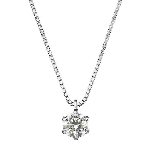 お値下げプラチナダイアモンドネックレス鑑定書付き0.15カラット