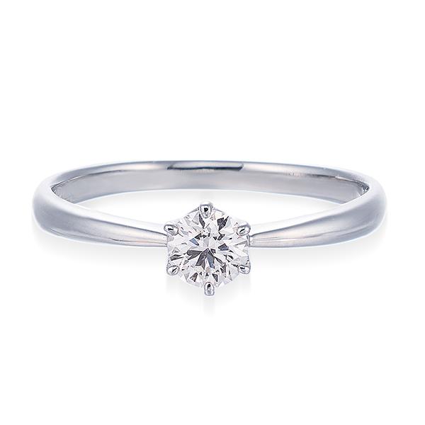 ジュエリーツツミ プラチナ鑑定書付ダイヤモンドリング（0.26カラット