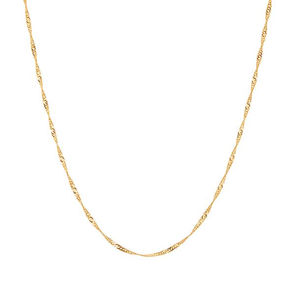 ツツミ　K18 イエローゴールドネックレス　40センチ ジュエリーツツミ K18イエローゴールドネックレス（40cm