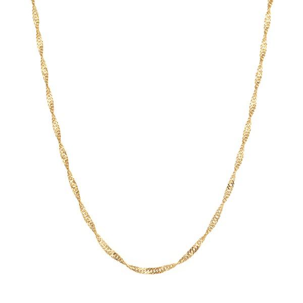 ジュエリーツツミ K18イエローゴールドネックレス（50cm