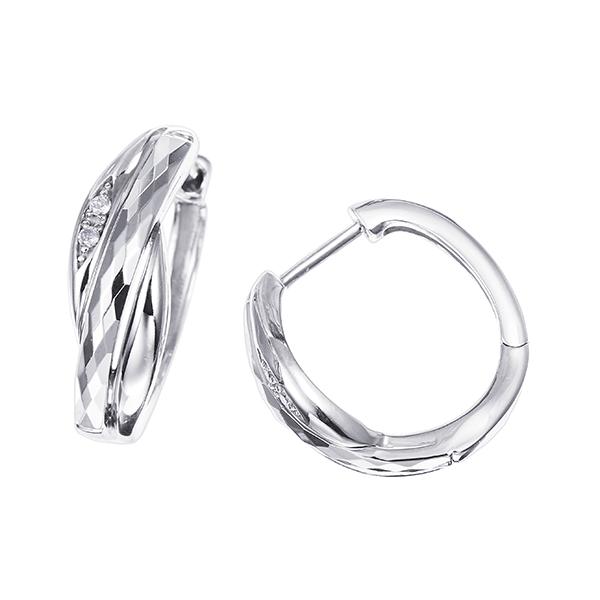 ジュエリーツツミ　K10ホワイトゴールドダイヤモンドピアス ジュエリーツツミ K10ホワイトゴールドダイヤモンドピアス