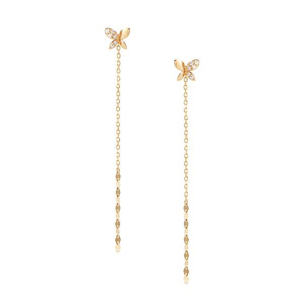 ジュエリーツツミ K10イエローゴールドダイヤモンドピアス