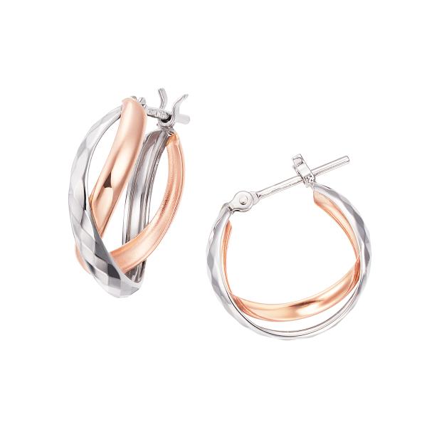 ジュエリーツツミ K10ホワイトゴールド/K10ピンクゴールドピアス