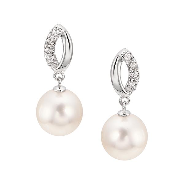 新品 プラチナアコヤ真珠ピアス 7.5mm michelephoenix.com