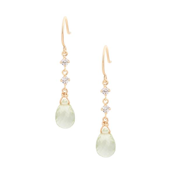 美品⭐️TSUTSUMI ツツミ　K10YG グリーンアメシスト　ピアス ジュエリーツツミ K10イエローゴールドグリーンアメシストピアス