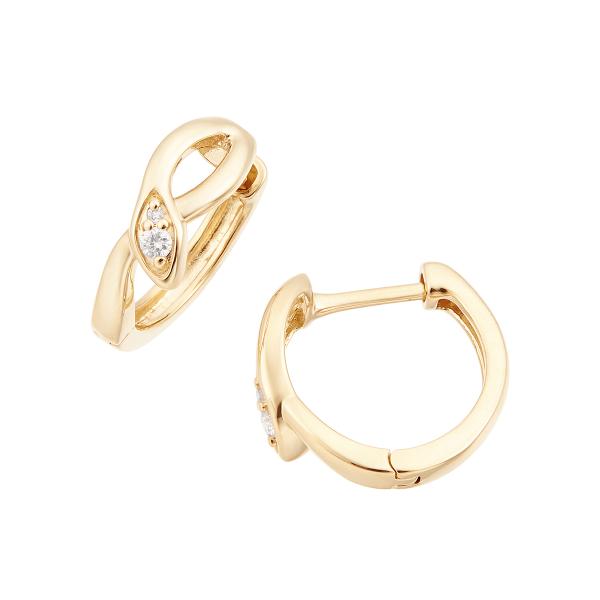 10金　ジュエリーツツミ　ピアス ジュエリーツツミ K10イエローゴールドダイヤモンドピアス