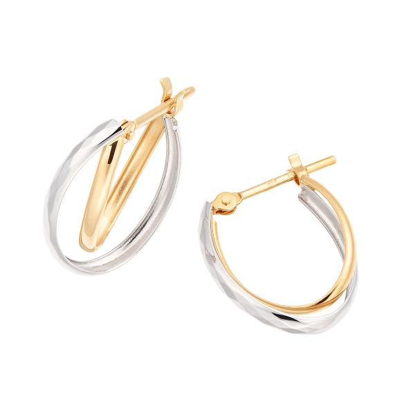 ジュエリーツツミ プラチナ/K18イエローゴールドピアス : ジュエリー