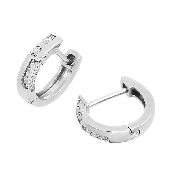 K10ホワイトゴールドダイヤモンドピアス :RPE875-001:ジュエリーツツミ