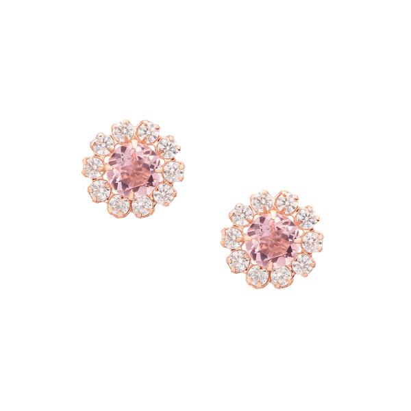 ジュエリーツツミ K10ピンクゴールドモルガナイトピアス : ジュエリー