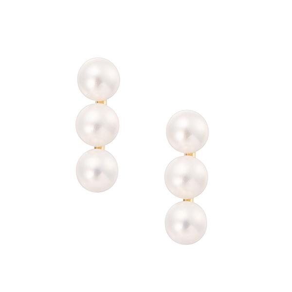 ジュエリーツツミ K10イエローゴールド淡水パールピアス : ジュエリー