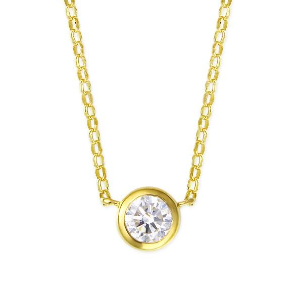 K18イエローゴールドダイヤモンドネックレス :RPN003:ジュエリーツツミ