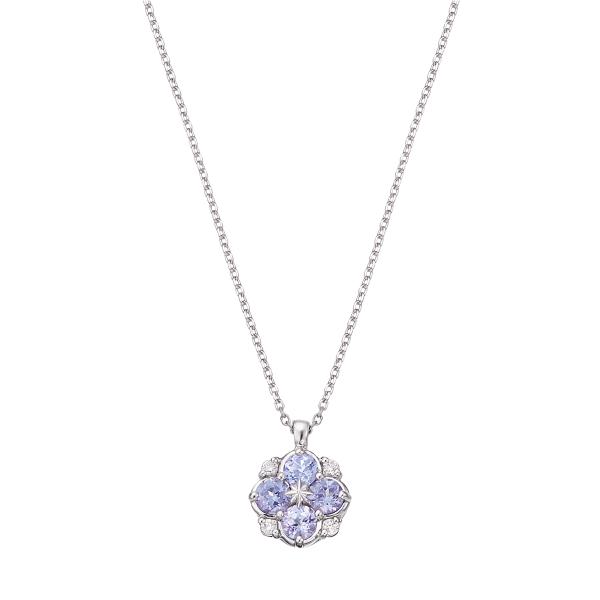 タンザナイト　プラチナネックレス ジュエリーツツミ プラチナタンザナイトネックレス : ジュエリーツツミ