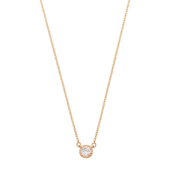 18K イエローゴールドダイヤモンドネックレス ネックレス 18金 K18イエローゴールド ダイヤモンド 0.10ct