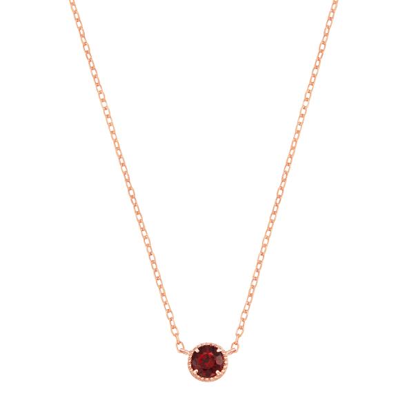 ジュエリーツツミ K10ピンクゴールドアルマンダインガーネット