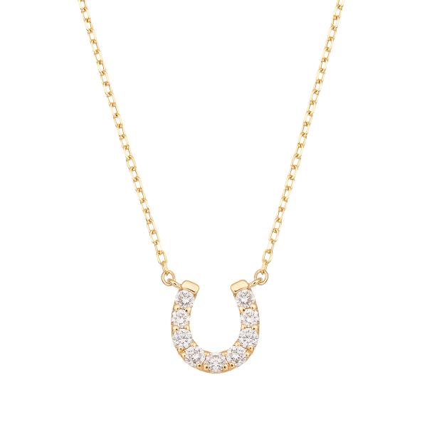 ジュエリーツツミ K10イエローゴールドダイヤモンドネックレス