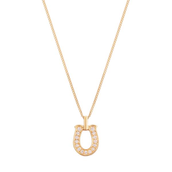 ジュエリーツツミ K18イエローゴールドダイヤモンドネックレス