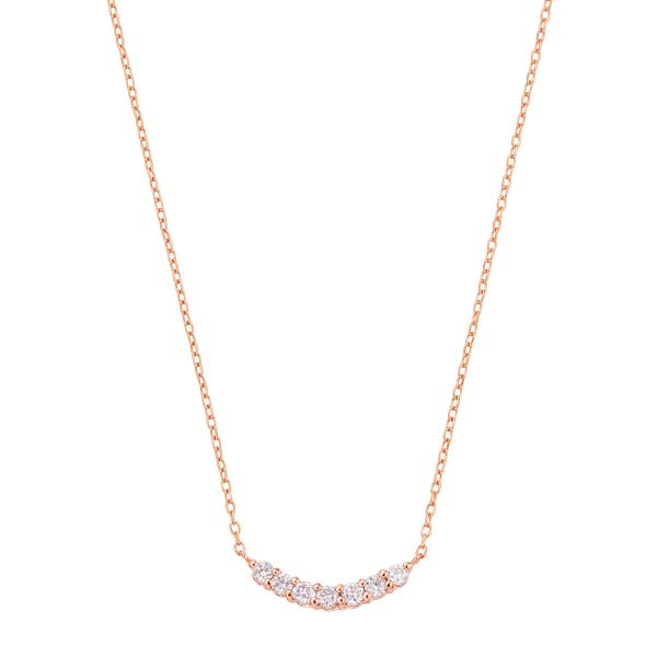 ジュエリーツツミ K10ピンクゴールドダイヤモンドネックレス
